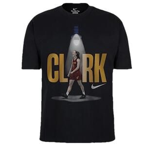 S Small Men's NIKE Black Caitlin Clark "So Win" T-Shirt $45 New With Tags